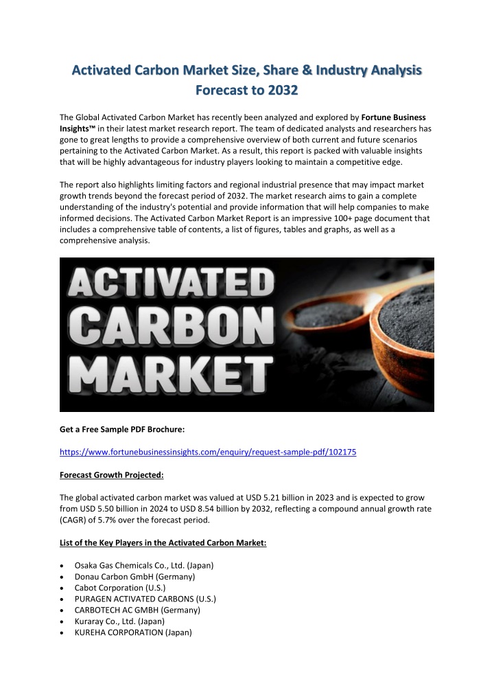 activated carbon market size share industry
