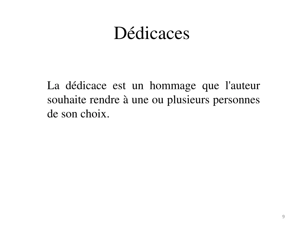 d dicaces