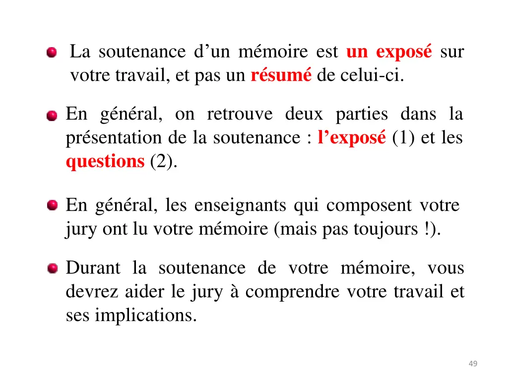 la soutenance d un m moire est un expos sur votre