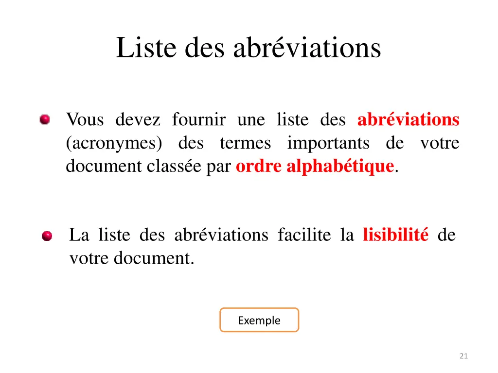 liste des abr viations