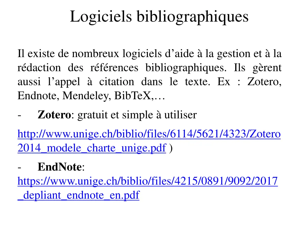 logiciels bibliographiques