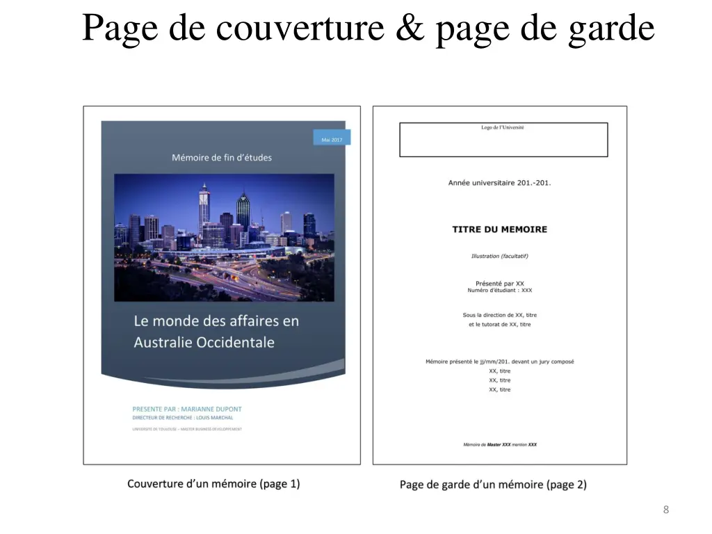 page de couverture page de garde