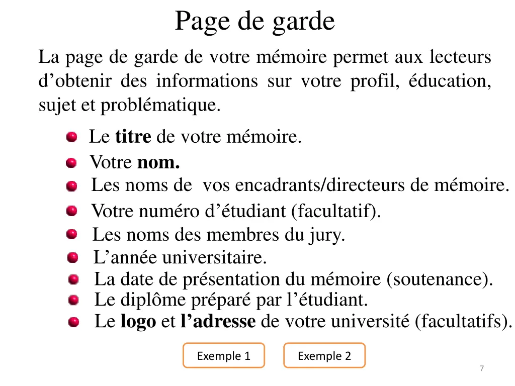 page de garde