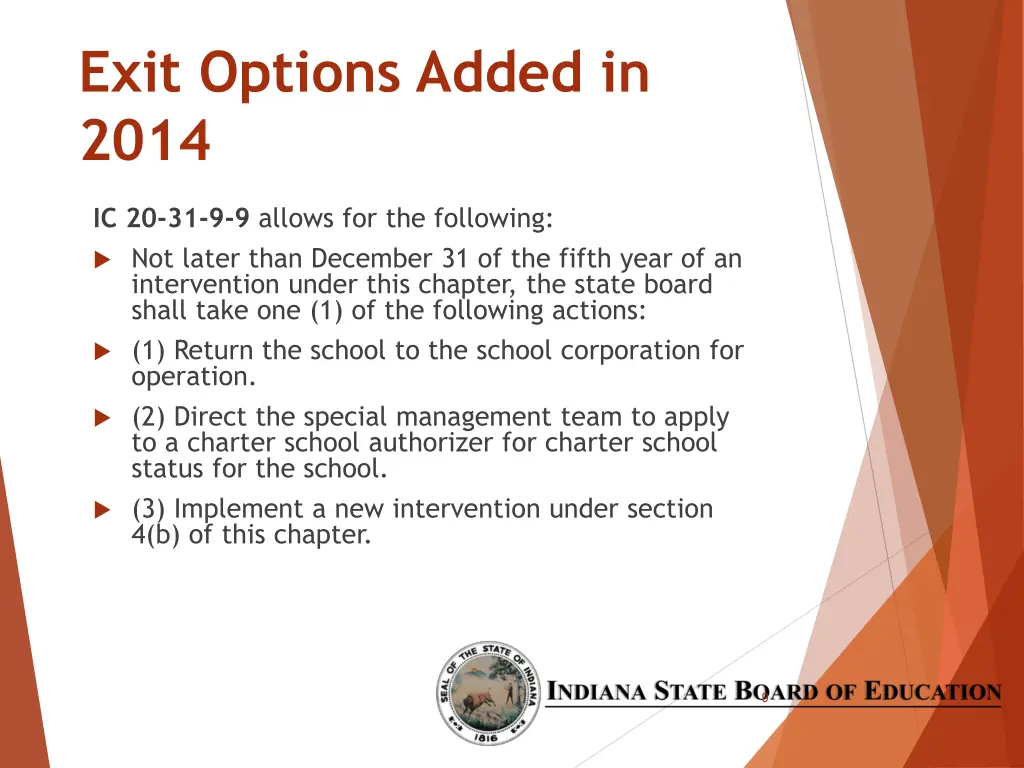 exit options added in 2014