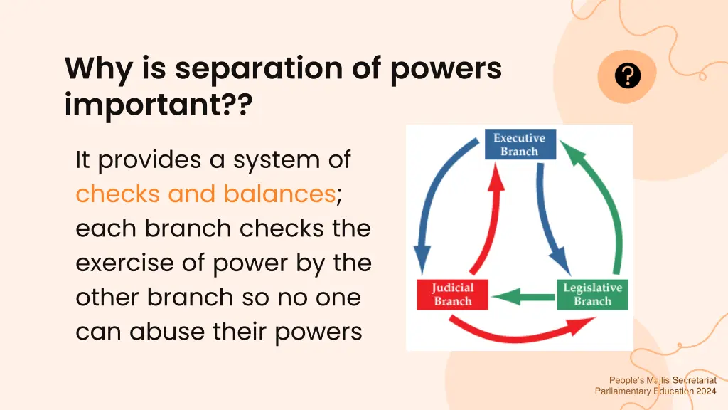 why is separation of powers important