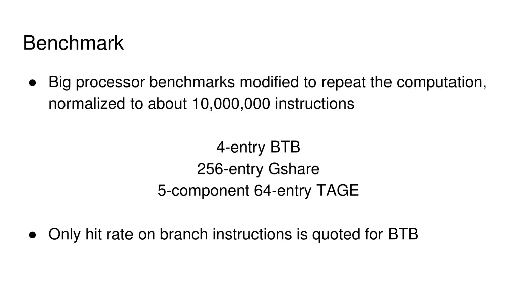 benchmark
