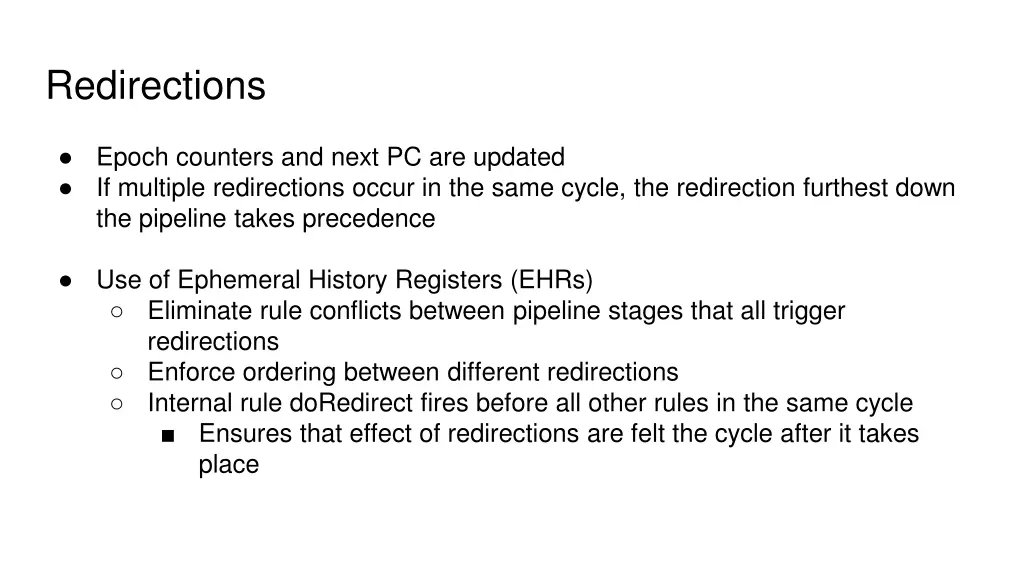 redirections
