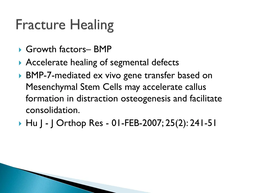 growth factors bmp accelerate healing