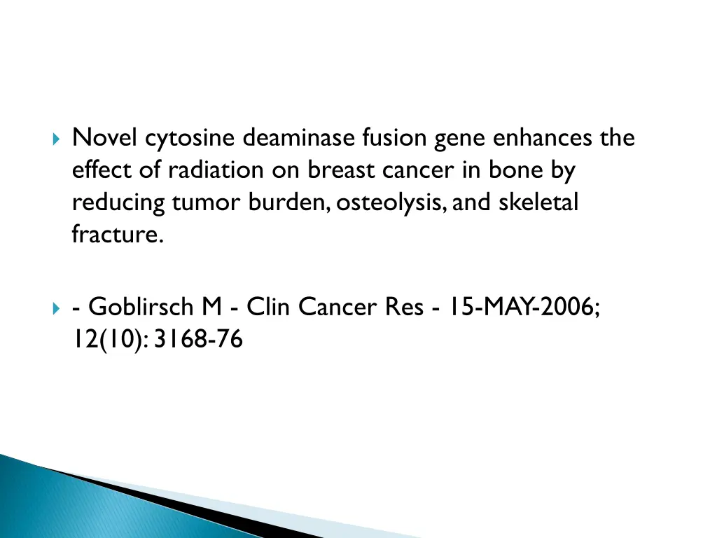 novel cytosine deaminase fusion gene enhances