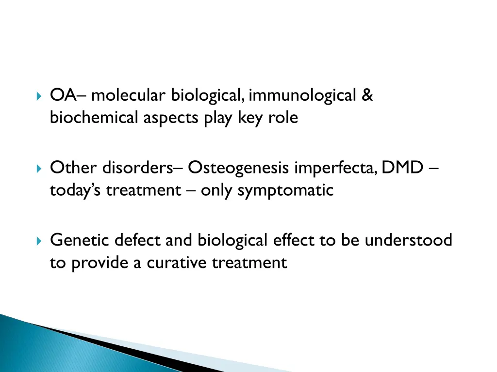 oa molecular biological immunological biochemical