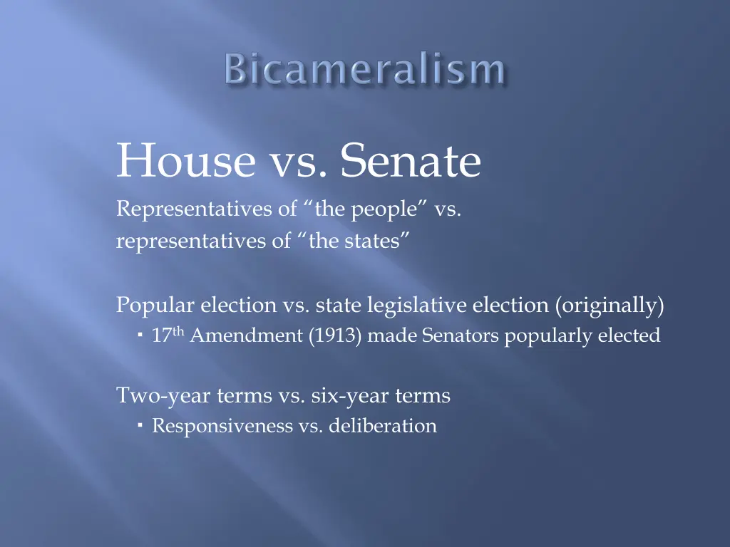 house vs senate representatives of the people