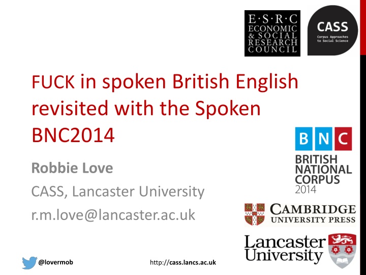fuck in spoken british english revisited with