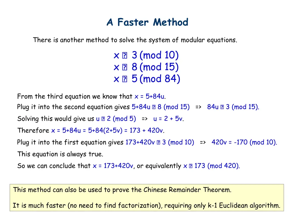 a faster method