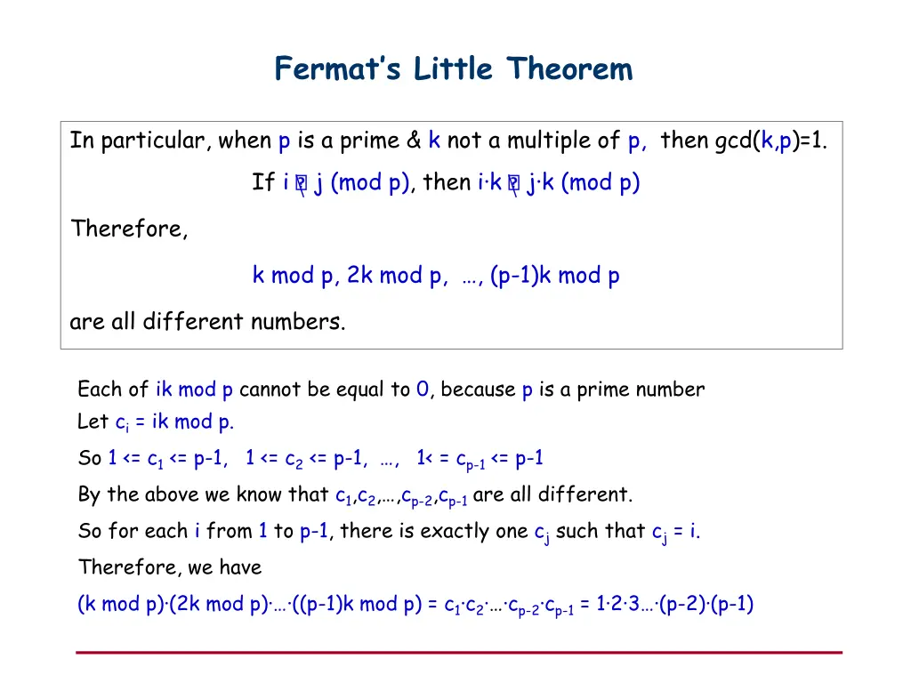fermat s little theorem 1
