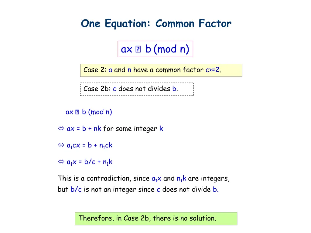 one equation common factor 1