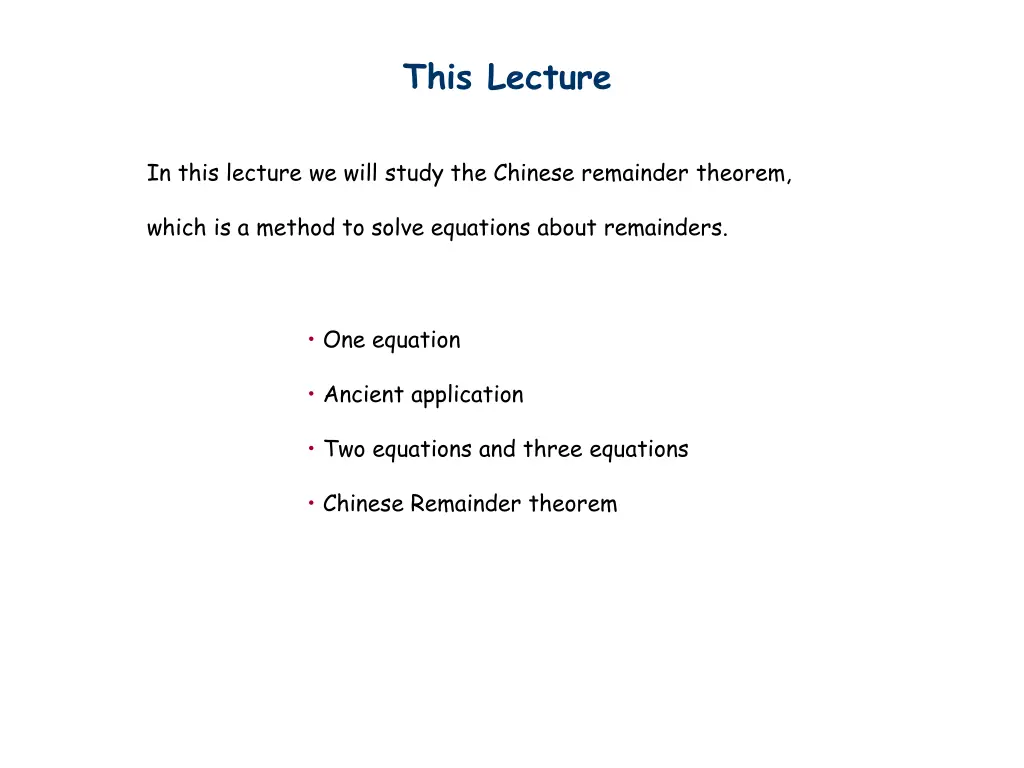 this lecture