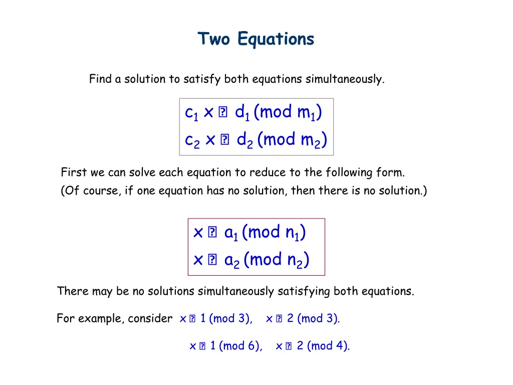 two equations