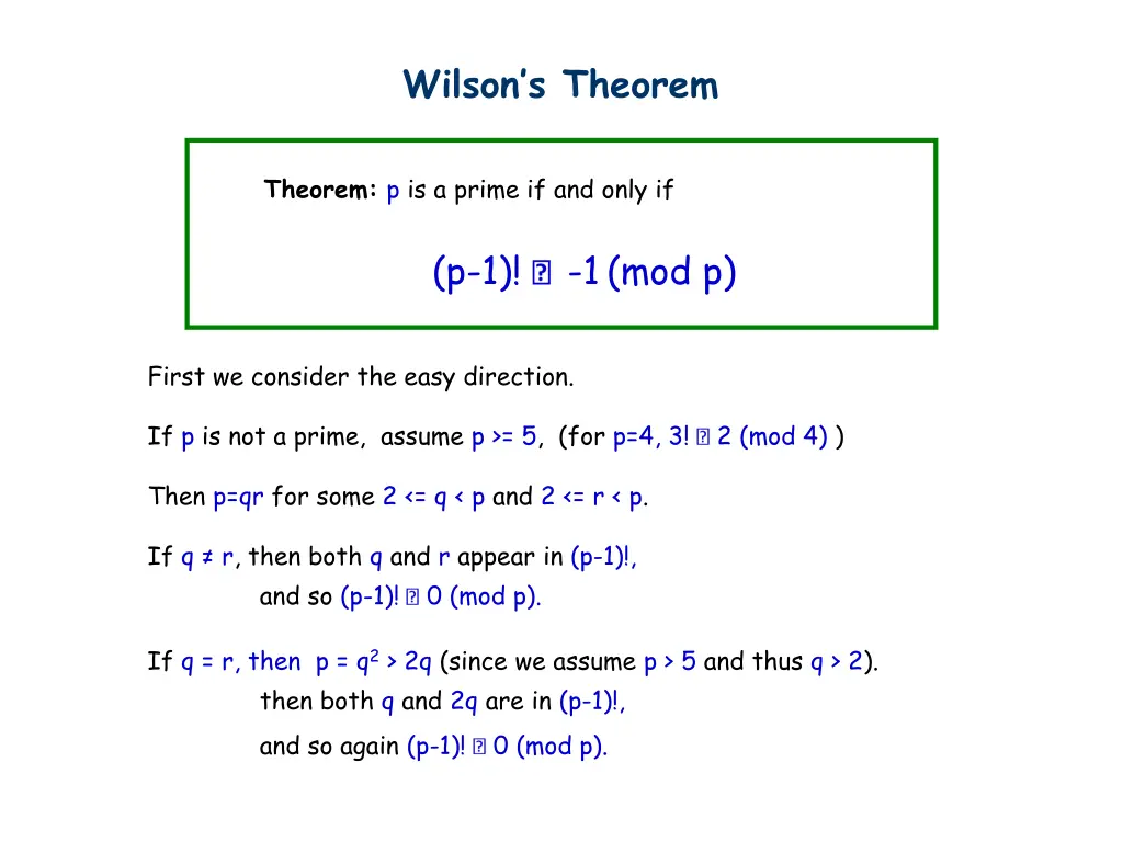 wilson s theorem