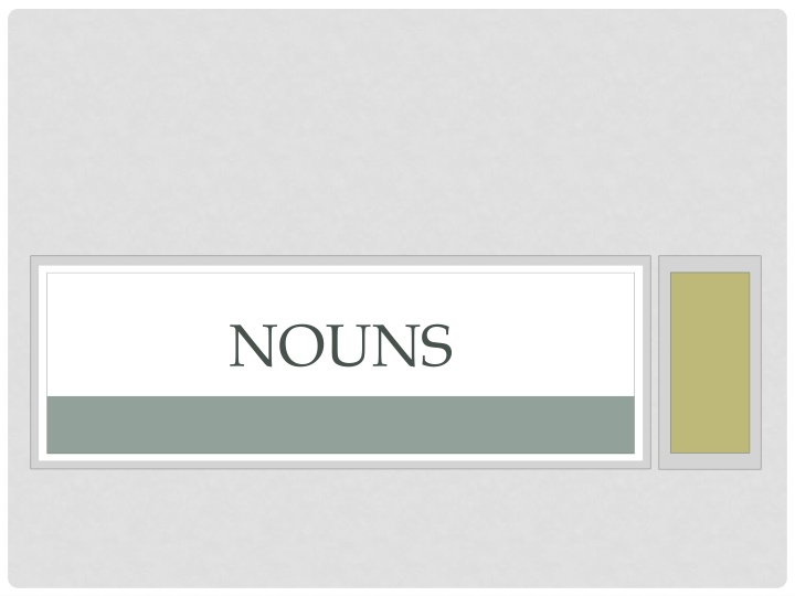 nouns
