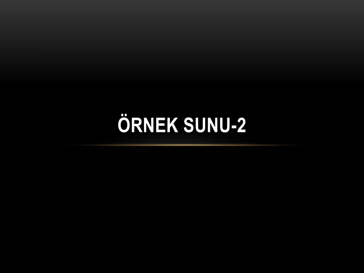 rnek sunu 2
