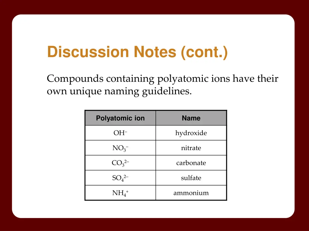 discussion notes cont 2