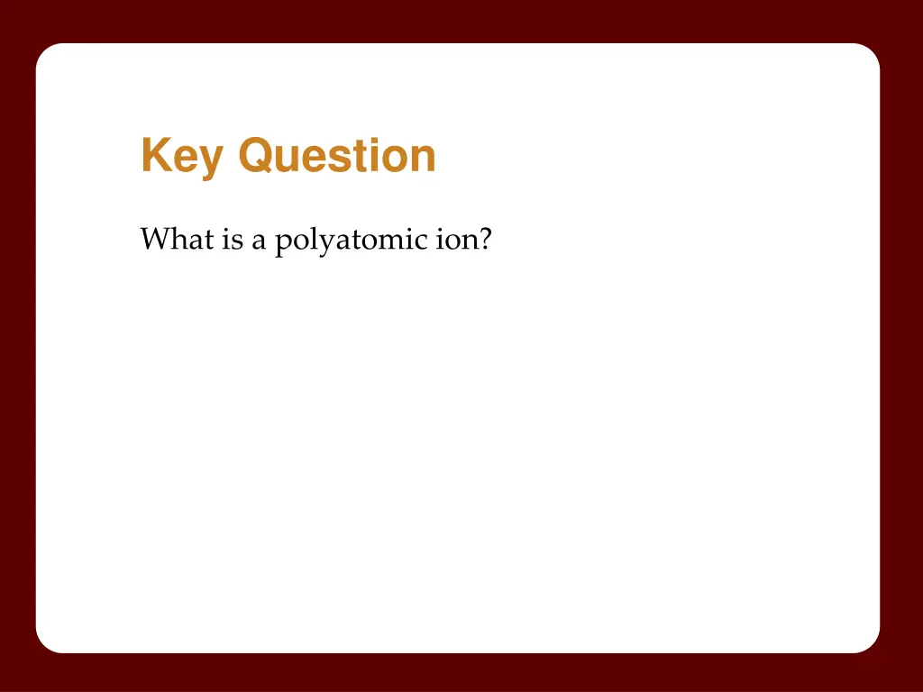 key question