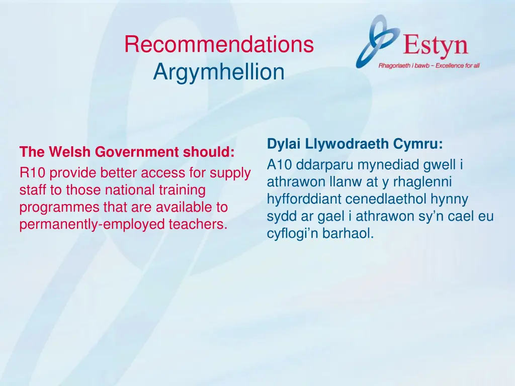 recommendations argymhellion 3