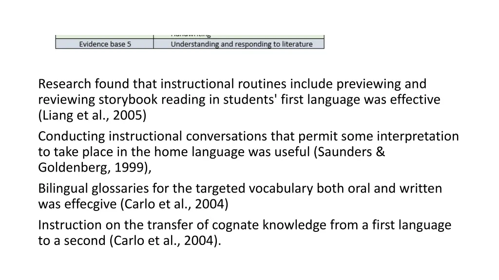 research found that instructional routines