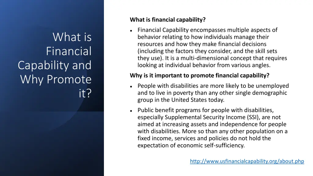 what is financial capability