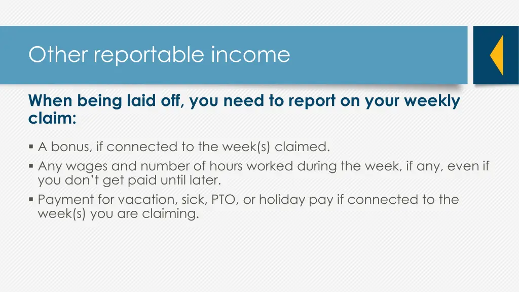 other reportable income