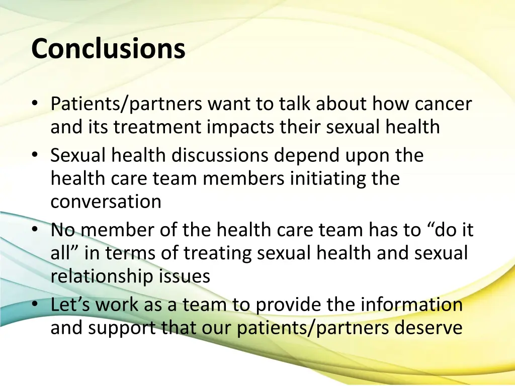 conclusions