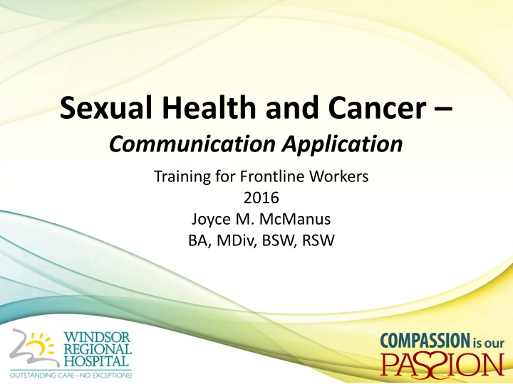 sexual health and cancer communication application