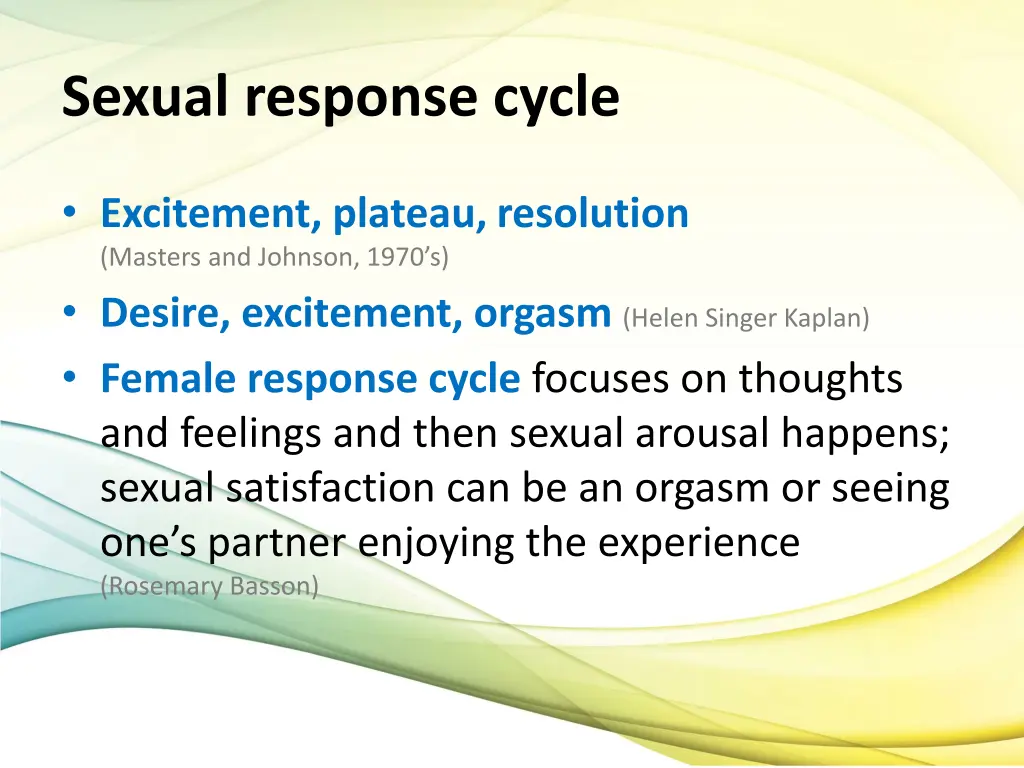 sexual response cycle