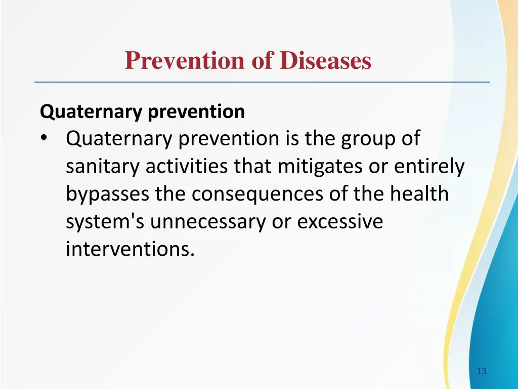 prevention of diseases 3