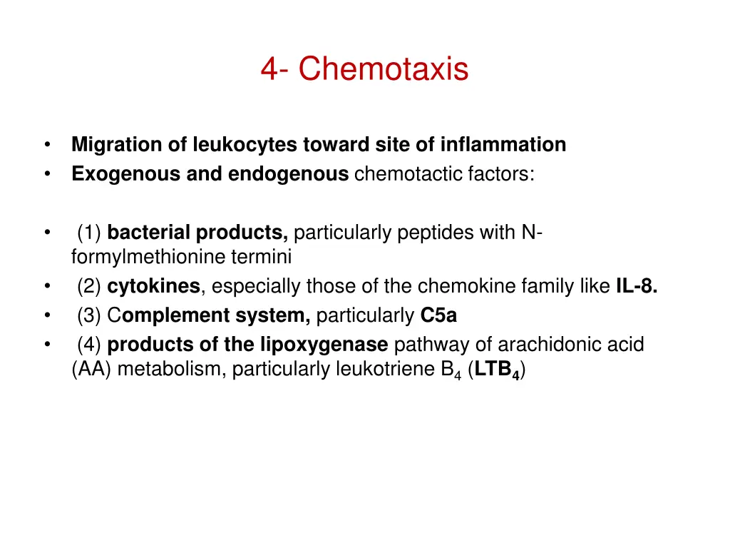 4 chemotaxis