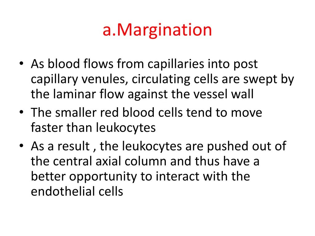 a margination