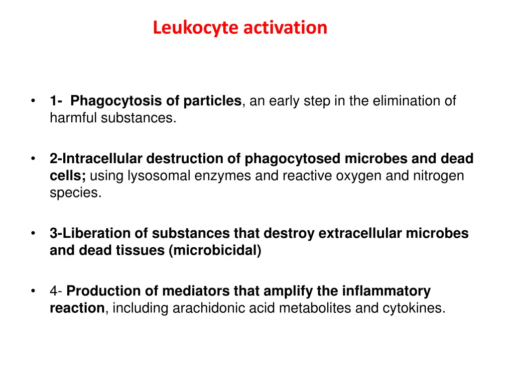 leukocyte activation