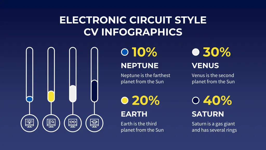 electronic circuit style cv infographics 10