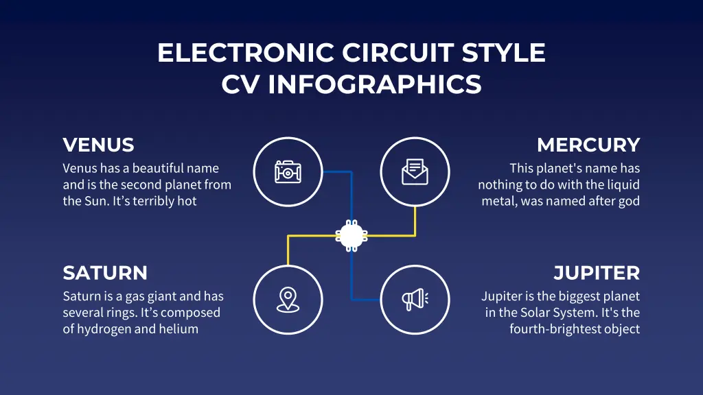 electronic circuit style cv infographics 11