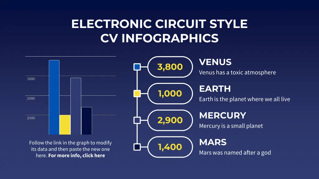 electronic circuit style cv infographics 13