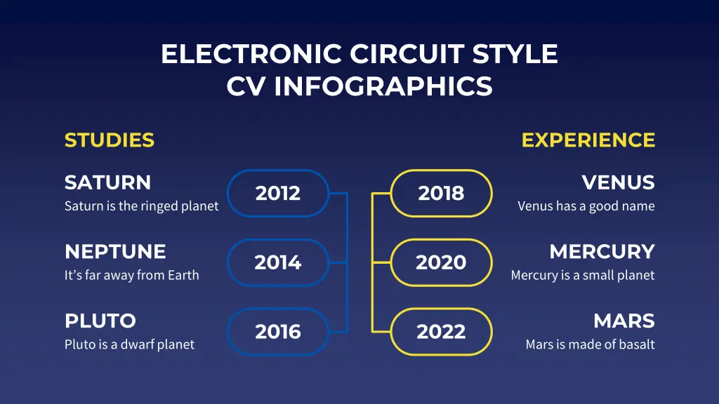 electronic circuit style cv infographics 15