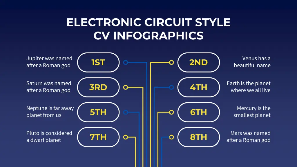 electronic circuit style cv infographics 16