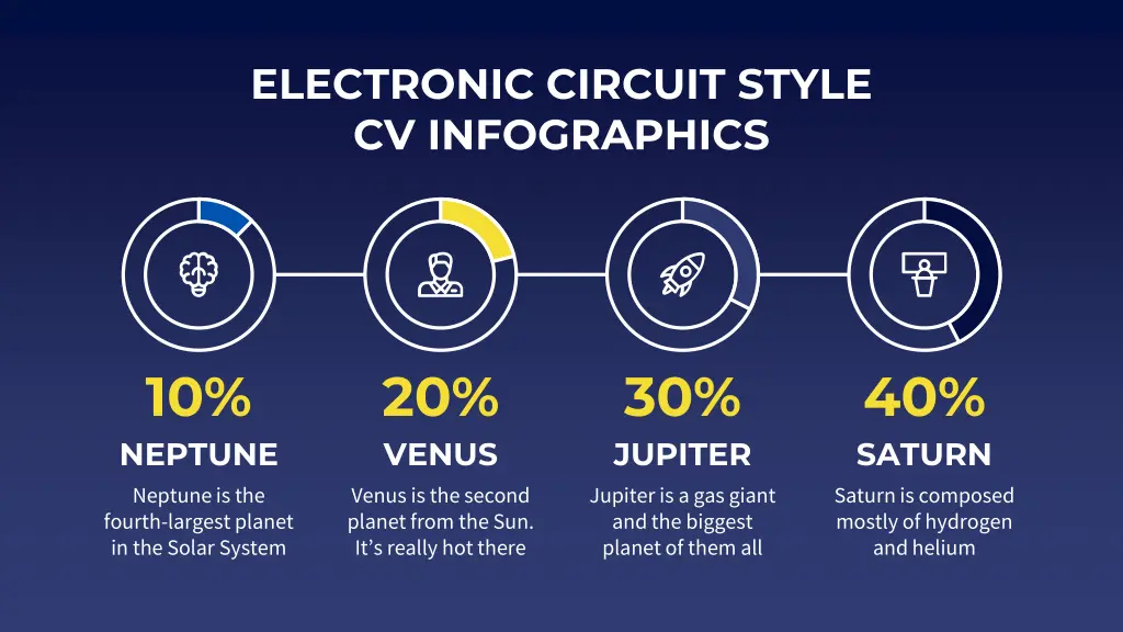 electronic circuit style cv infographics 18
