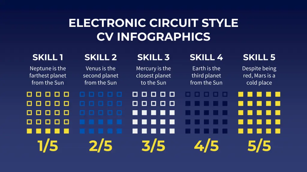 electronic circuit style cv infographics 19