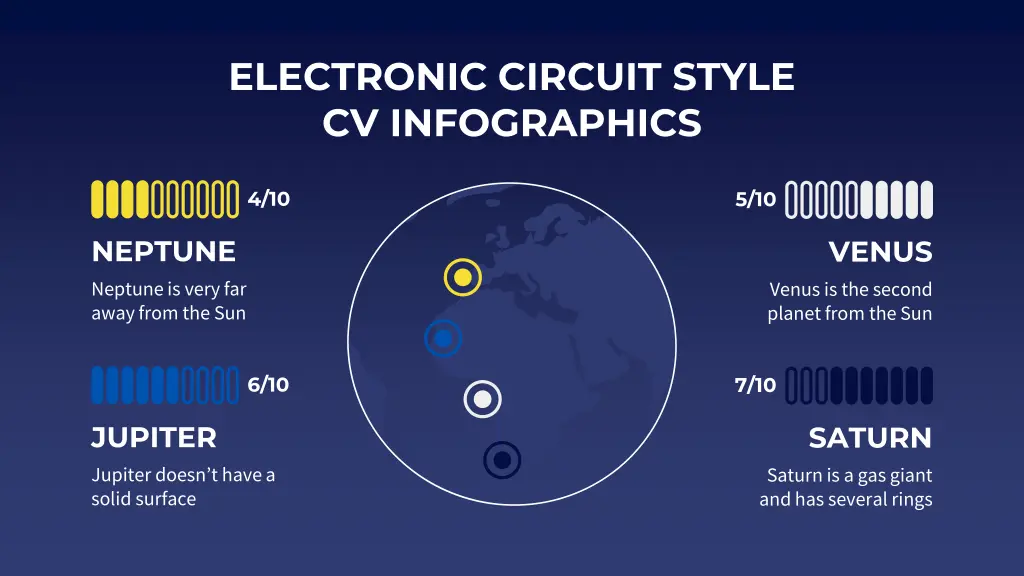 electronic circuit style cv infographics 21