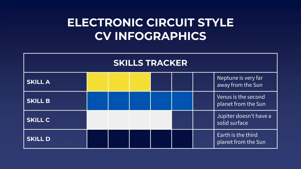 electronic circuit style cv infographics 27