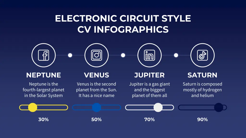 electronic circuit style cv infographics 3