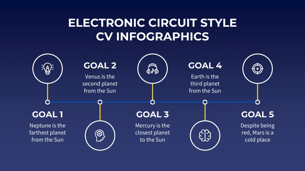 electronic circuit style cv infographics 5