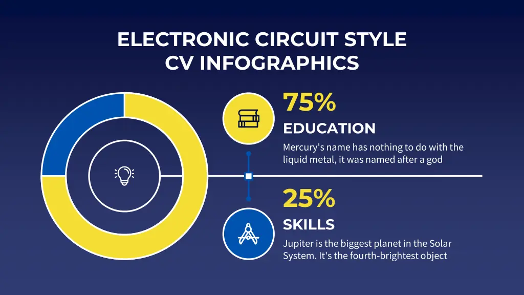 electronic circuit style cv infographics 7