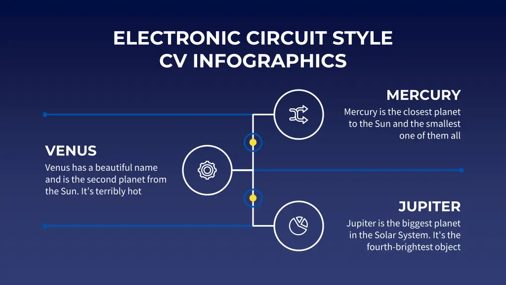 electronic circuit style cv infographics 8